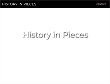 Tablet Screenshot of historyinpieces.com
